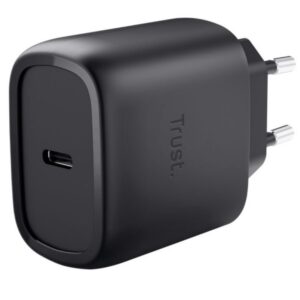 Cargador de Pared GaN Trust Maxo 45W/ 1xUSB Tipo-C/ 45W 8713439255218 25521 TRU-CARGA MAXO 45W BK