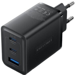 Cargador de Pared GaN Vention FERB0-EU/ 2xUSB Tipo-C/ 1xUSB/ 65W 6922794782037 FERB0-EU VEN-CARGA FERB0-EU