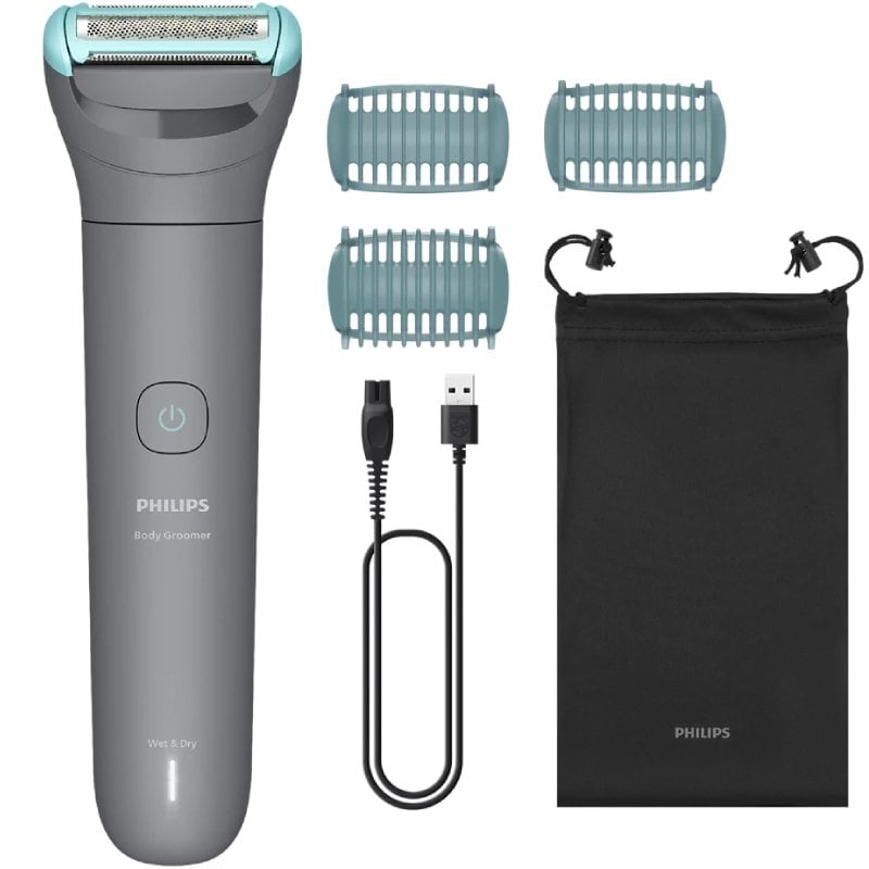Cortabarbas Philips Body Groomer BG3485/15/ con Batería/ 3 Accesorios 8720689027014 BG3485/15 PHPAE-COR BG3485 15