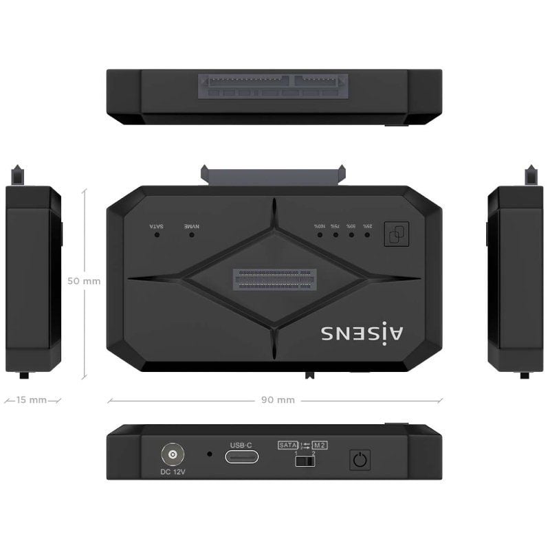 Docking Station para SSD M2 SATA/NVMe Aisens ASDS-M2SATA04B - Imagen 4