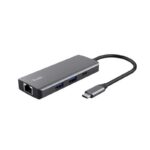 Docking USB Tipo-C Trust Dalyx/ 2xUSB/ 2xUSB Tipo-C/ 1xHDMI 4K/ 1xRJ45/ Gris 8713439249682 24968 TRU-ADP DALYX