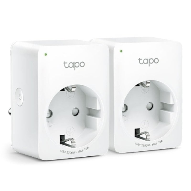 Enchufe WiFi Inteligente TP-Link Tapo P100/ Pack 2 1210002611589 TAPO P100(2-PACK) V2 TPL-SH TAPO P100 2U V2