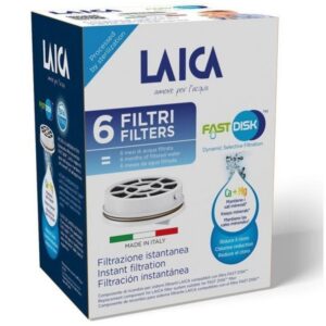 Filtro de Carbón FAST DISK Laica FD06A/ Pack de 6 Unidades/ Compatibilidad Flown go 8013240707341 FD06A LAI-PAE-FILTRO FAST DISK 6A