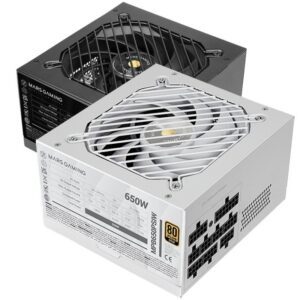 Fuente de Alimentación Mars Gaming MPB650PSI/ 650W/ Ventilador 12cm/ 80 Plus Gold/ Blanca 8435693115342 MPB650PSIW TAC-FUENTE MPB650PSI WH