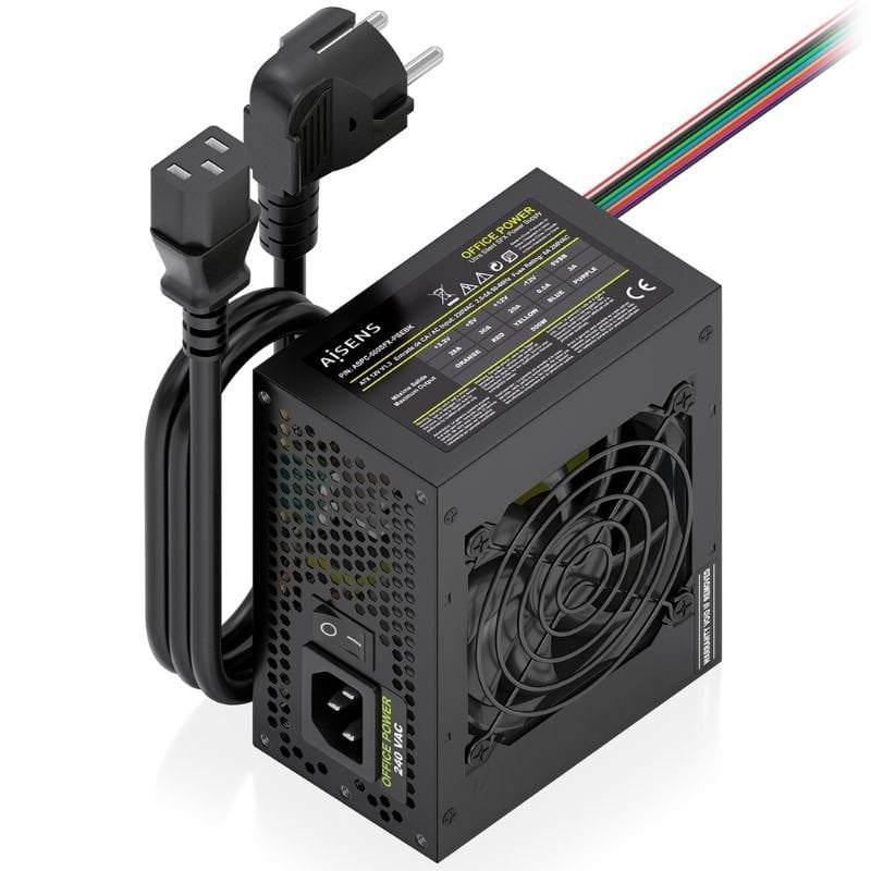 Fuente de Alimentación SFX Aisens ASPC-500SFX-PSEBK/ 500W/ Ventilador 8cm 8435739905173 ASPC-500SFX-PSEBK AIS-FUENTE ASPC-500SFX-PSEBK