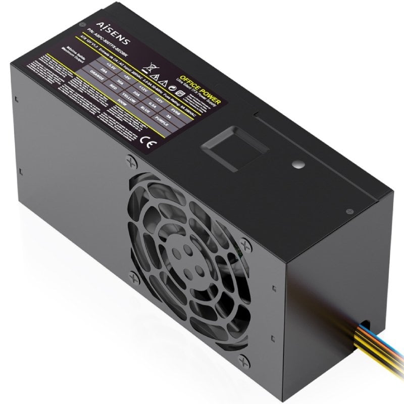 Fuente de Alimentación TFX Aisens ASPC-500TFX-SEOBK/ 500W/ Ventilador 8cm - Imagen 2