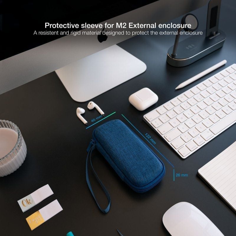 Funda para Disco Externo M2 TooQ TQBC-M201PB/ Azul Pacífico - Imagen 2