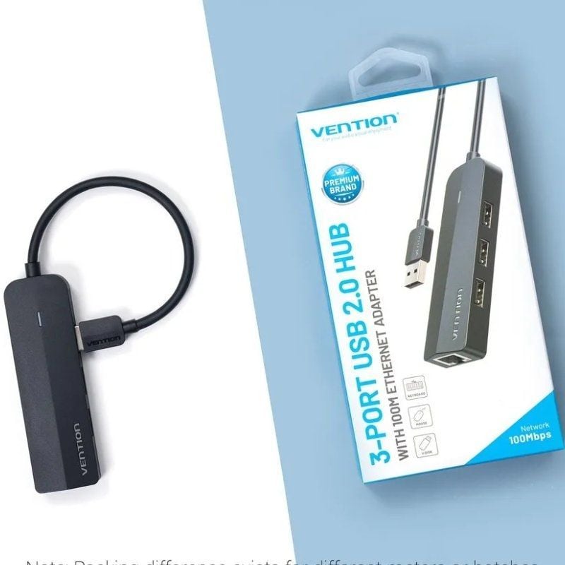 Hub USB 2.0 Vention CHPBB/ 3xUSB/ 1xMicro USB PD/ 1xRJ45 - Imagen 3