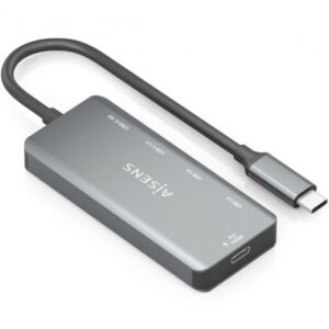 Hub USB Tipo-C Aisens A109-0946/ 2xUSB/ 2xUSB Tipo-C/ 1xUSB Tipo-C PD/ Gris 8435739903353 A109-0946 AIS-HUB A109-0946