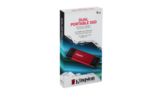 Kingston Technology 1TB Dual USB-A/C Portable SSD, Up to 1050MB/s USB 3.2 Gen 2 - Imagen 5