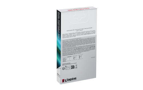 Kingston Technology 1TB Dual USB-A/C Portable SSD, Up to 1050MB/s USB 3.2 Gen 2 - Imagen 6