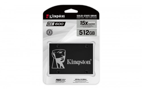 Kingston Technology KC600 2.5" 512 GB Serial ATA III 3D TLC - Imagen 4