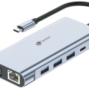 LEOTEC DOCKING STATION 11-1 1USB-C PD100 3USB3.0 1USB-C 1 HDMI 1VGA 1TJSD MCSD 8436588882622 LEDS01