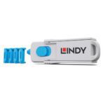 Lindy 40320 bloqueador de puerto Bloqueador de puerto + clave HDMI Azul