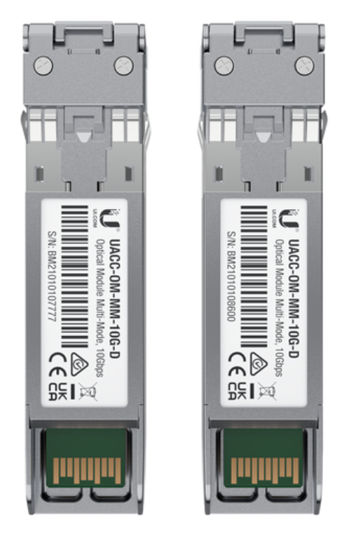 MODULO SFP+ UBIQUITI UACC-OM-MM-10G-D-2 UFIBER TRANSCEIVER MM 2PACK 0810010076908 UACC-OM-MM-10G-D-2