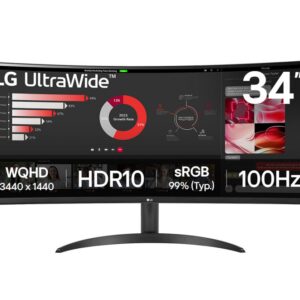 MONITOR LG 34WR50QK-B 34" ULTRAWIDE QHD 5MS NEGRO HDMI DP 8806096199527 34WR50QK-B