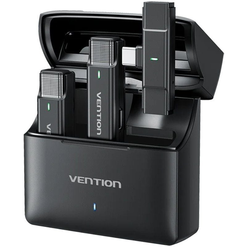 Micrófono Inalámbrico con Clip Vention NCAB0/ USB Tipo-C/ Incluye Receptor/ 2 unidades 6922794785649 NCAB0 VEN-MIC NCAB0
