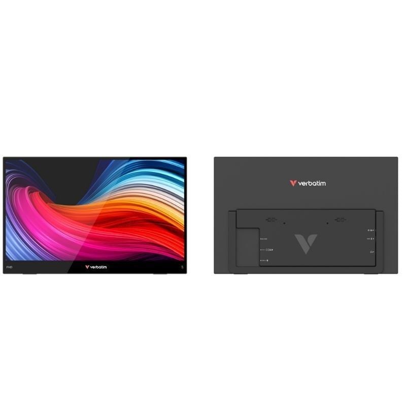Monitor Portátil Táctil Verbatim Touch Light 14"/ Full HD/ Multimedia/ Negro - Imagen 3