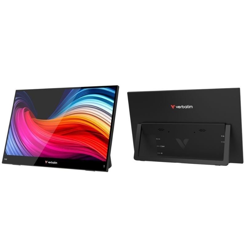 Monitor Portátil Táctil Verbatim Touch Light 14"/ Full HD/ Multimedia/ Negro 023942324003 32400 VERB-M 32400