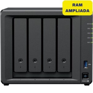 NAS Synology Diskstation DS925+/ 4 Bahías 3.5"- 2.5"/ 16GB DDR4/ Formato Torre 8435797000360 DS925+/16G SYN-NAS DS925 PLUS 16GB