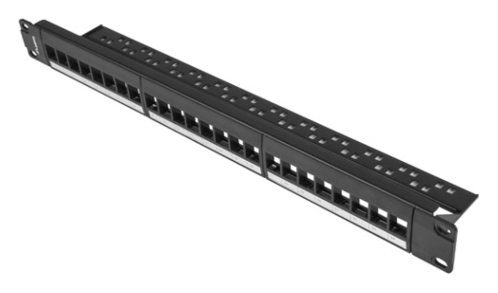 PATCH PANEL LANBERG 24 PUERTOS 1U RACK 19 PARA MODULOS KEYSTONE NEGRO 5901969416091 PPKS-1024-B