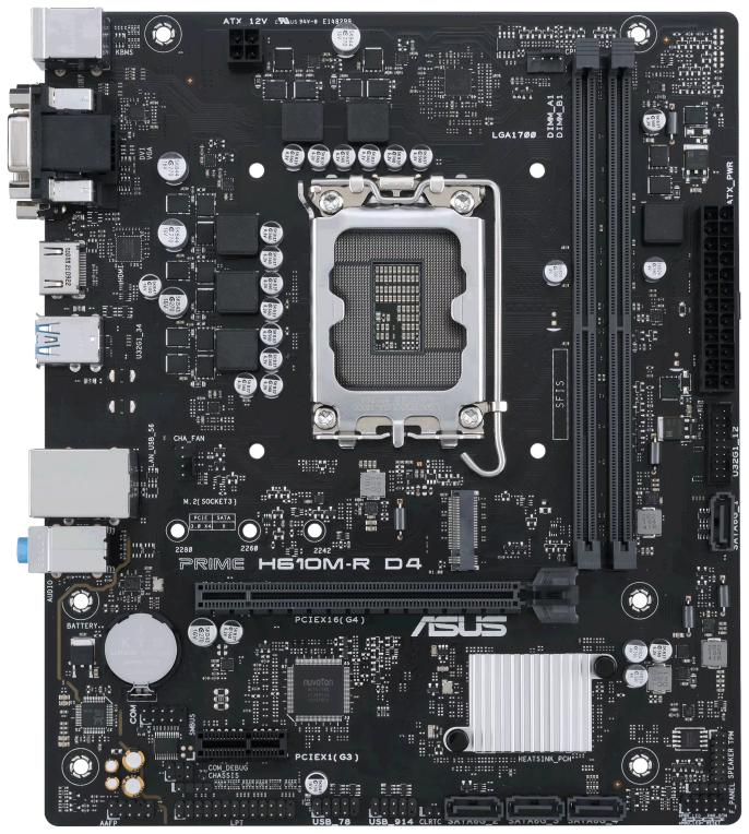 PLACA BASE ASUS PRIME H610M-R D4 SI BULK 1700 MATX 2XDDR4 4711081758372 90MB1B40-M0ECY0