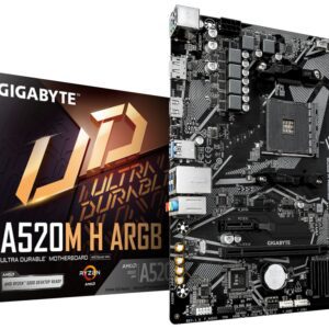 PLACA BASE GIGABYTE A520M H ARGB AM4 MICROATX 4719331879822 9MA52MHA-00-G10