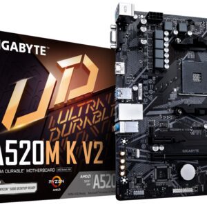 PLACA BASE GIGABYTE A520M K V2 AM4 MATX 2XDDR4 4719331852771 GA-A520M K V2