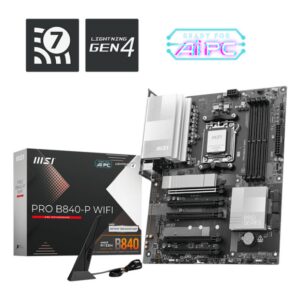 PLACA BASE MSI PRO B840-P WIFI ATX AM5 DDR5 4711377286596 601-7E57-02S