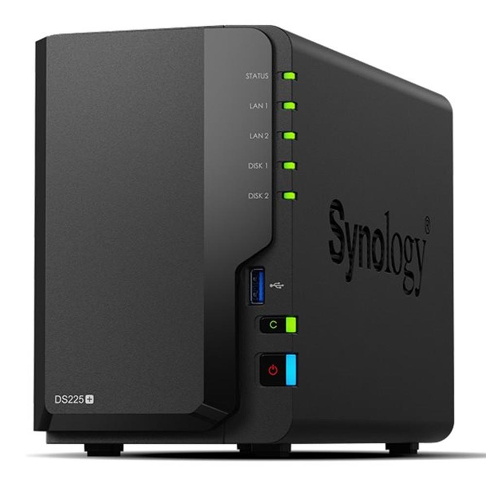 | P/N: DS225++2XHAT3300-4T | Cod. Artículo: DSP0000035015 Servidor nas synology disk station ds225+ 2gb gigabit ethernet 8tb (2x4tb hdd)