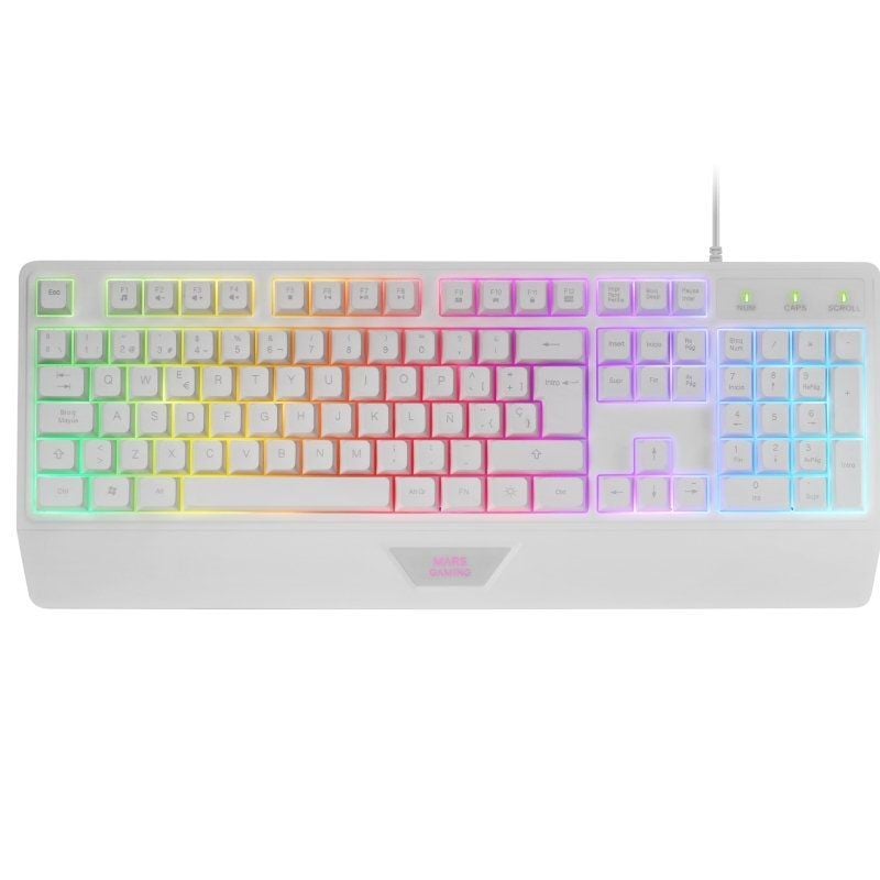 Pack Gaming Mars Gaming MCP124/ Teclado H-MECH + Ratón Óptico + Alfombrilla/ Blanco - Imagen 2