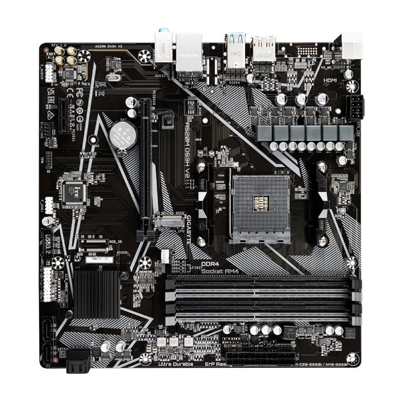 Placa Base Gigabyte A520M DS3H V2 Socket AM4/ DDR4/ PCIe 3.0/ Micro ATX - Imagen 4