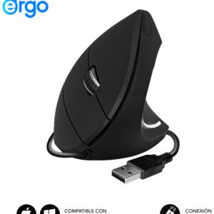 RATON SUBBLIM GLIDE VERTICAL ERGO BLACK USB 8436586743031 SUBMO-EDGVU01