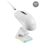 Ratón Gaming Inalámbrico Mars Gaming MMW-Elite/ Batería Recargable/ Hasta 20000 DPI/ Blanco 8435693114284 MMWELITEW TAC-MOU MMW-ELITE WH