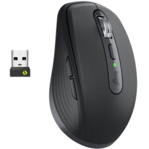 Ratón Inalámbrico Logitech MX Anywhere 3S For Business/ Batería recargable/ Hasta 8000 DPI/ Grafito  910-006958 LOG-MOU MX ANYW 3S BS BK