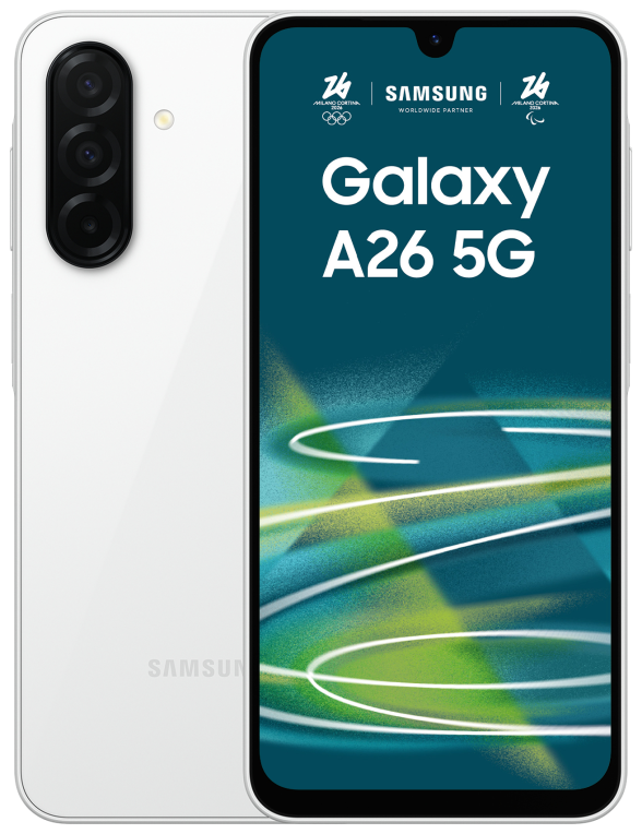 SMARTPHONE SAMSUNG GALAXY A26 6GB 128GB 5G WHITE 8806097072874 SM-A266BZWBEUE