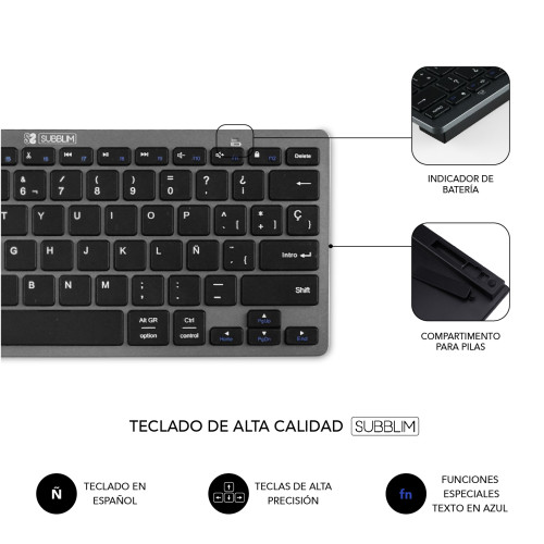 SUBBLIM SUBKBC-OCO020 teclado - Imagen 5
