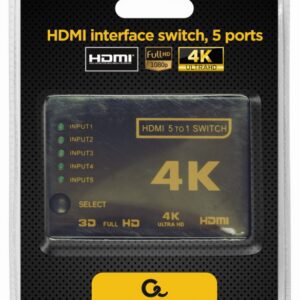 SWITCH HDMI GEMBIRD 5 PUERTOS 8716309087049 DSW-HDMI-53