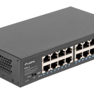 SWITCH LANBERG 16 PUERTOS GIGABIT ETHERNET RACK 10"/19" 5901969429015 RSGE-16