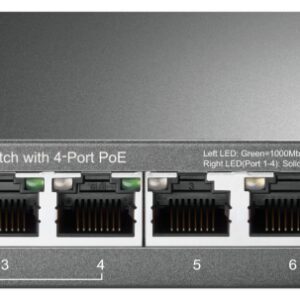 SWITCH TP-LINK 8 PORT GIGA 4 PORT POE EASY SMART 6935364094744 TL-SG108PE