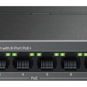 SWITCH TP-LINK LS109P 9 PUERTIOS 10/100 8 PUERTOS POE+ 4895252504620 LS109P