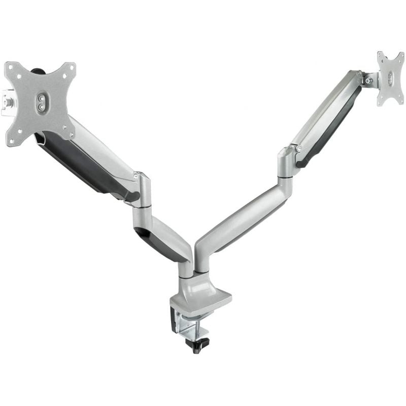 Soporte de Mesa para 2 Monitores TooQ DB3132TNR-S/ Giratorio/ Inclinable/ hasta 9kg - Imagen 2