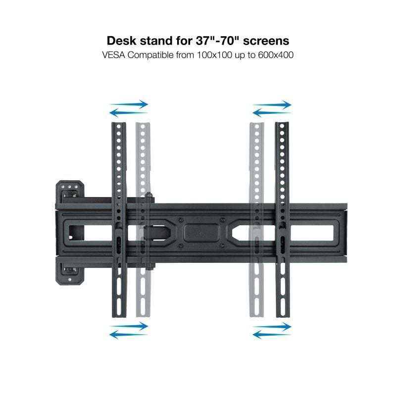 Soporte de Pared Giratorio/ Inclinable/ Nivelable TooQ LP7863TN-B para TV de 37-70"/ hasta 35kg - Imagen 2