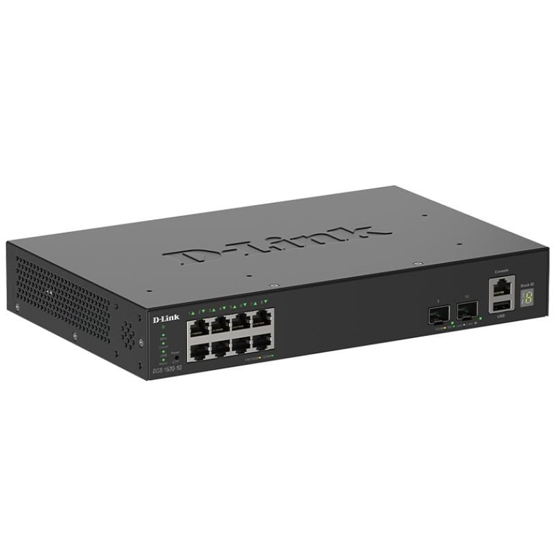 Switch Gestionable D-Link DGS-1530-10/E 8 Puertos/ RJ-45 Gigabit 10/100/1000/10G/ SFP - Imagen 2