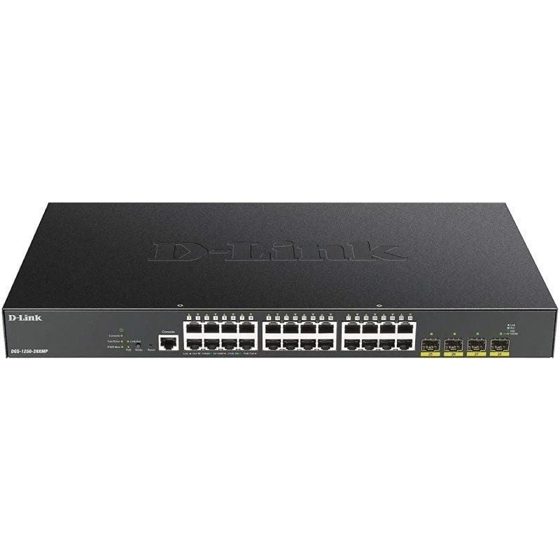 Switch Gestionable D-Link Smart DGS-1250-28XMP 28 Puertos/ RJ-45 10/100/1000 PoE/ SFP 790069467882 DGS-1250-28XMP/E DLK-SWITCH DGS-1250-28XMP E