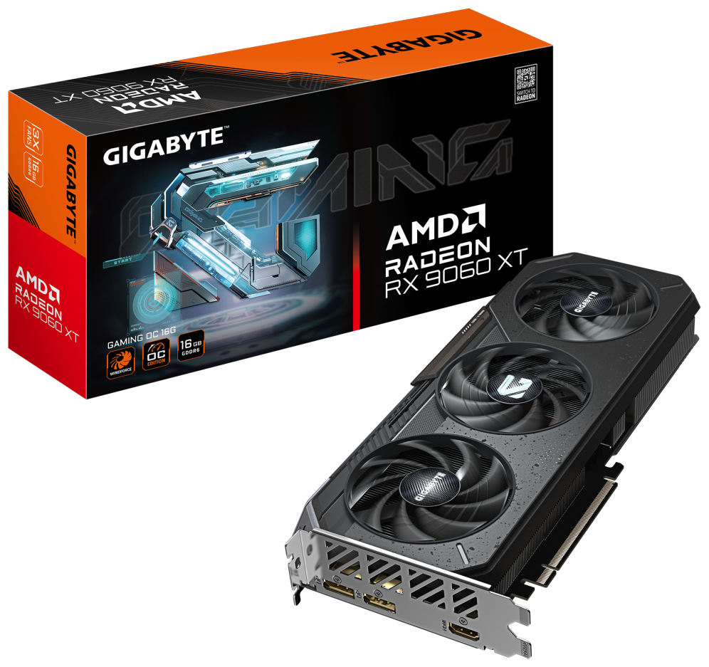 TARJETA GRAFICA GIGABYTE RX 9060XT OC GAMING 16GB 4719331356248 GV-R9060XTGAMING OC-16GD