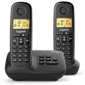 Teléfono Inalámbrico Gigaset Basic 100/ Pack DUO/ Negro 4255781905624 L36852-H3206-D201 GIGA-TEL BASIC 100 DUO BK