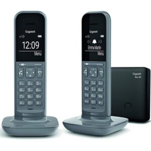 Teléfono Inalámbrico Gigaset CL390/ Pack DUO/ Gris 4250366859521 L36852-H2902-D203 GIGA-TEL CL390 DUO GY