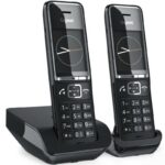 Teléfono Inalámbrico Gigaset Comfort 550/ Pack DUO/ Negro 4250366866352 L36852-H3001-D204 GIGA-TEL COMF 550 DUO BK