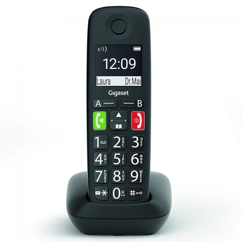 Teléfono Inalámbrico Gigaset E290/ Negro 4250366864297 S30852-H2901-D201 GIGA-TEL E290 BK